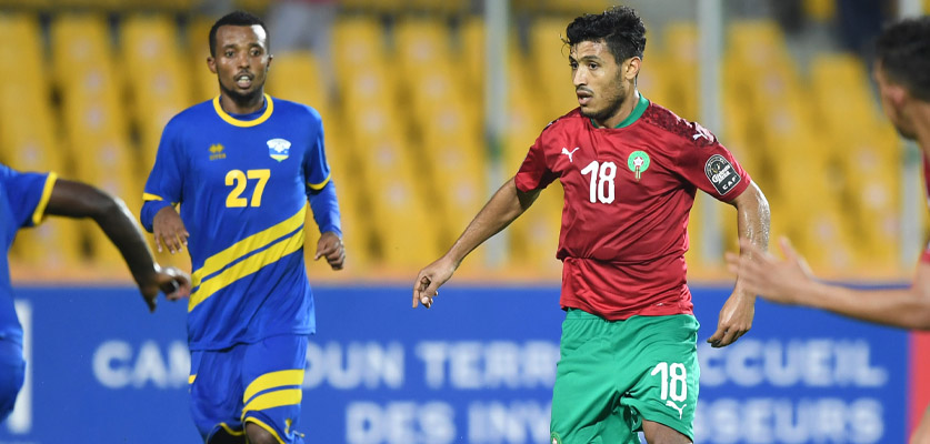 المنتخب المغربي المحلي يتعادل مع  رواندا في أمم إفريقيا