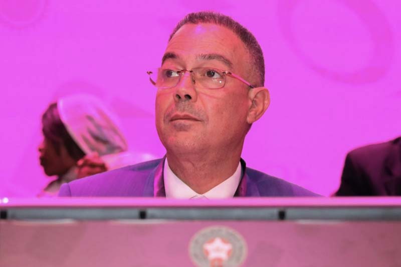 فوزي لقجع رئيس الجامعة الملكية المغربية لكرة القدم لولاية ثالثة