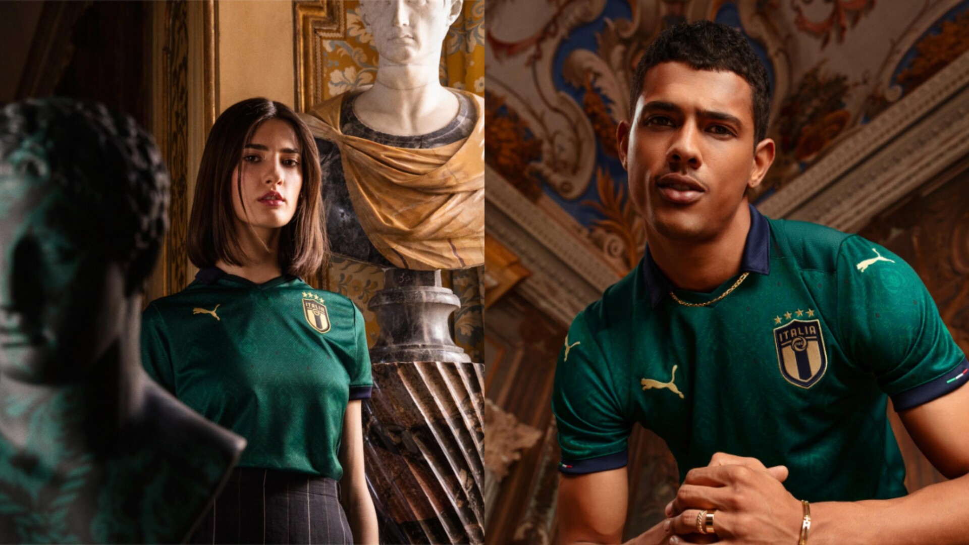بوما تكشف عن قميص المنتخب الإيطالي الجديد بلون أخضر