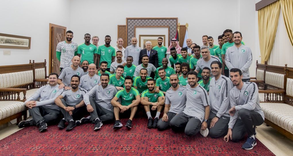 المنتخب السعودي يزور المسجد الأقصى