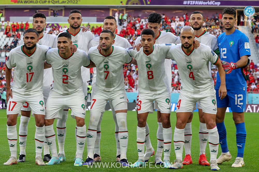 المنتخب المغربي يصنف سادسا بكأس العالم قطر 2022