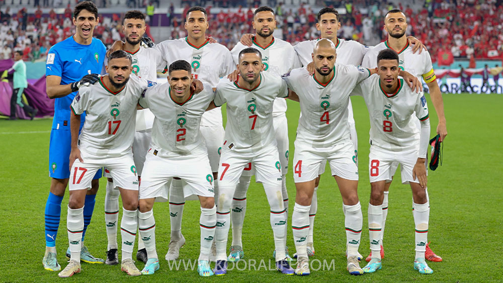 المنتخب المغربي يتخلى عن قميصه الأبيض أمام إسبانيا