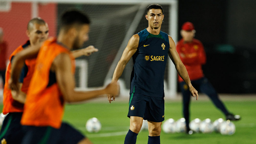 رونالدو يشارك في تدريبات منتخب البرتغال